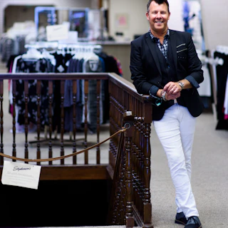 Danny Reynolds leans on a railing at Stephenson's of Elkhart